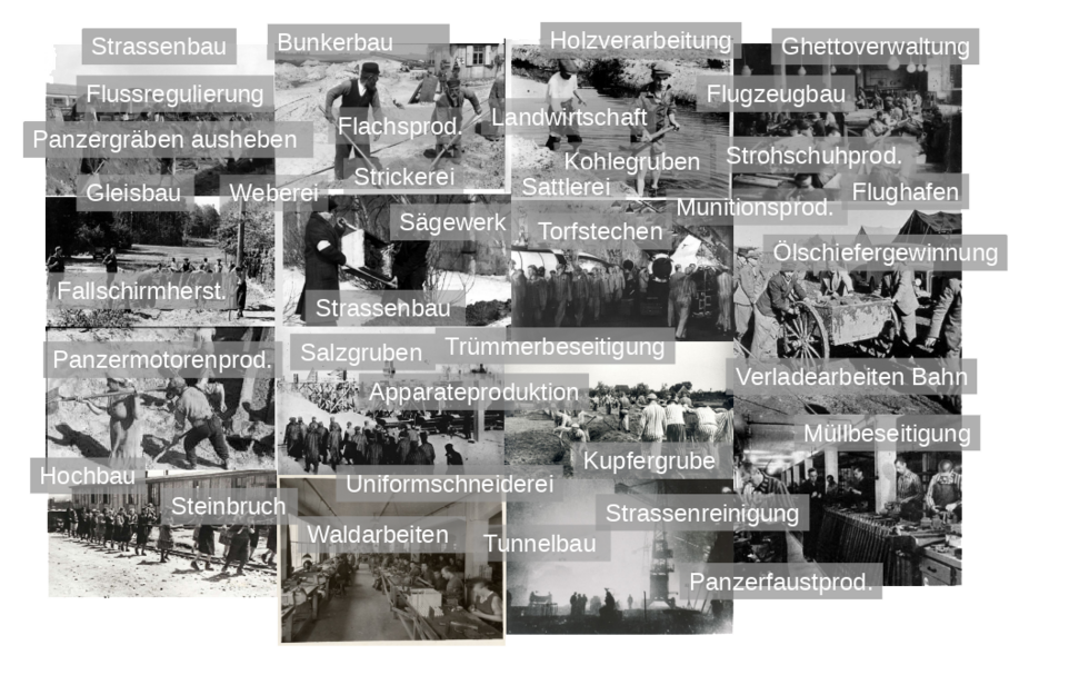 Arbeiten in Lager und KZ