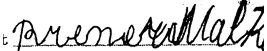 Unterschrift Malka B.